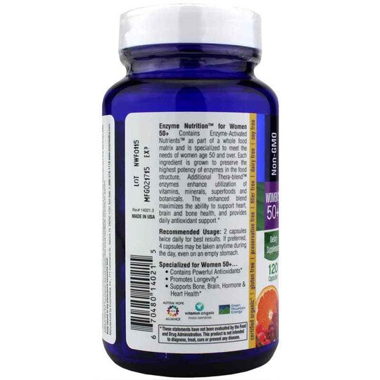 Women's 50+ Enzyme Nutrition Multivitamin, ENZ